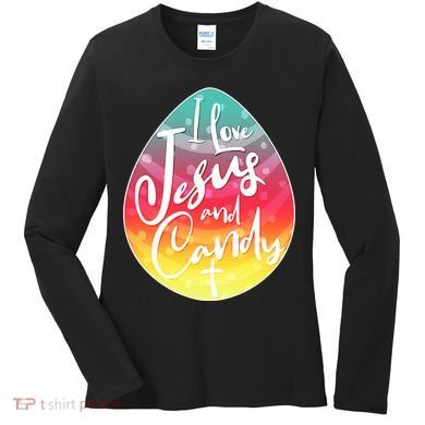 I Love Jesus And Candy Women's Long Sleeve Shirt
