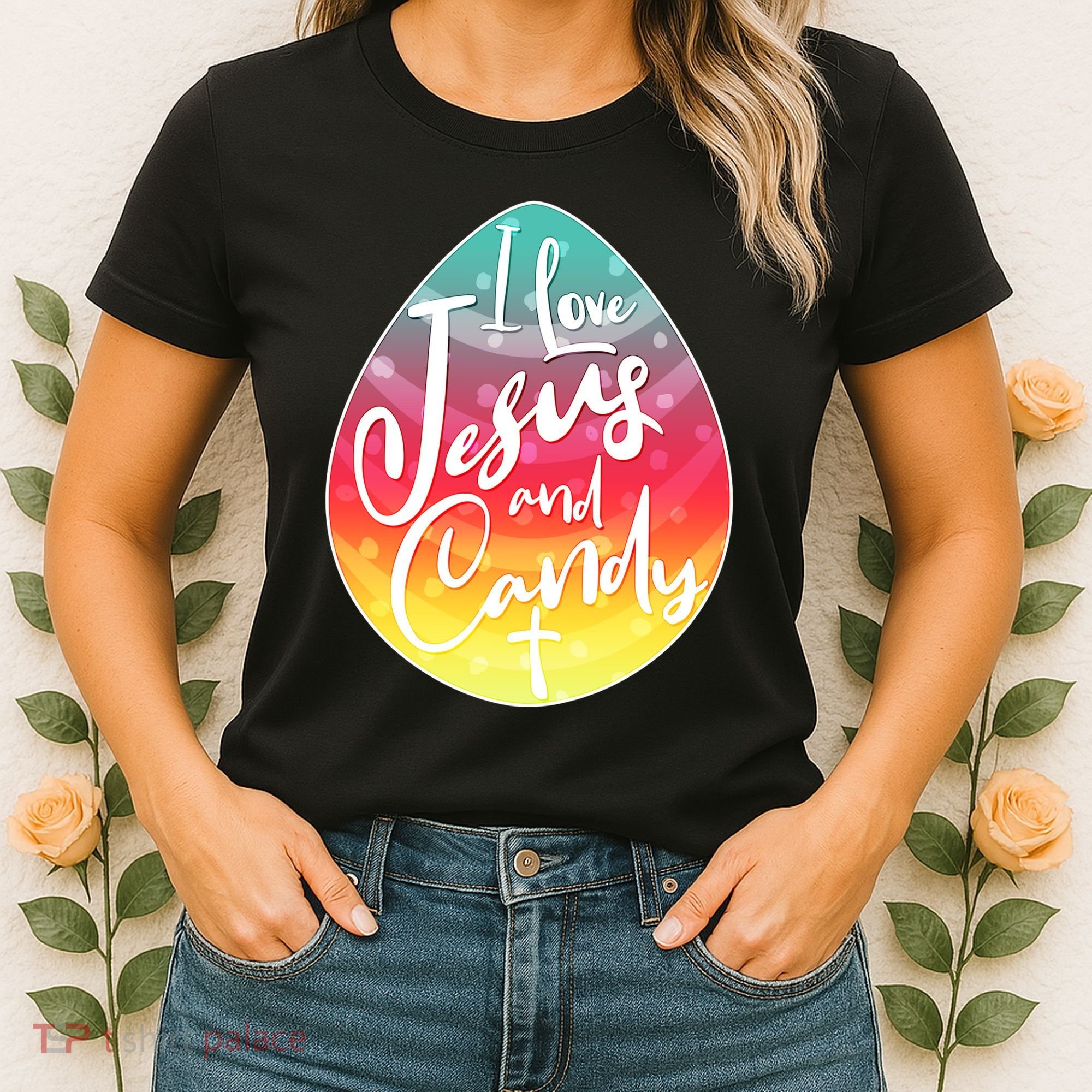 I Love Jesus And Candy Women's T-Shirt
