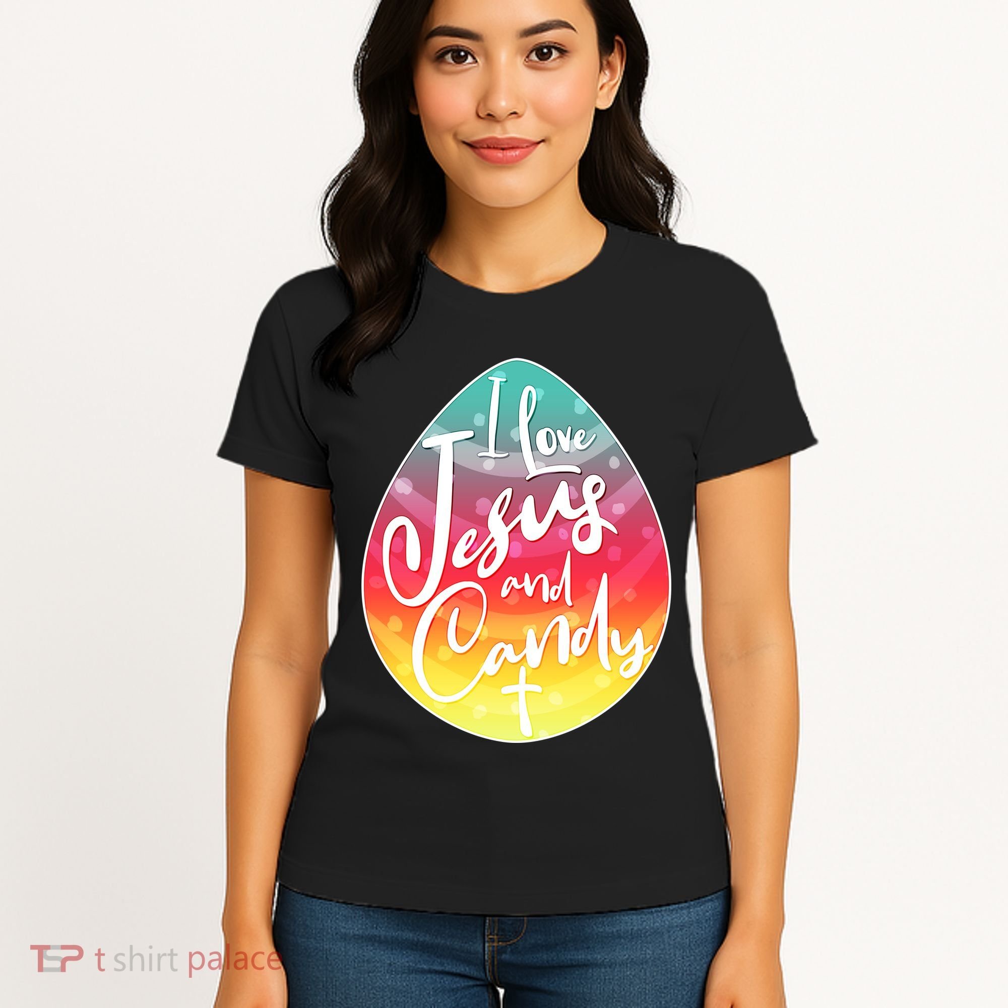I Love Jesus And Candy Women's T-Shirt