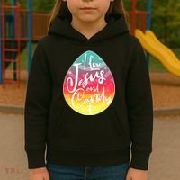 I Love Jesus And Candy Kids Hoodie thumb 3
