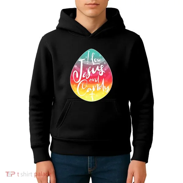 I Love Jesus And Candy Kids Hoodie
