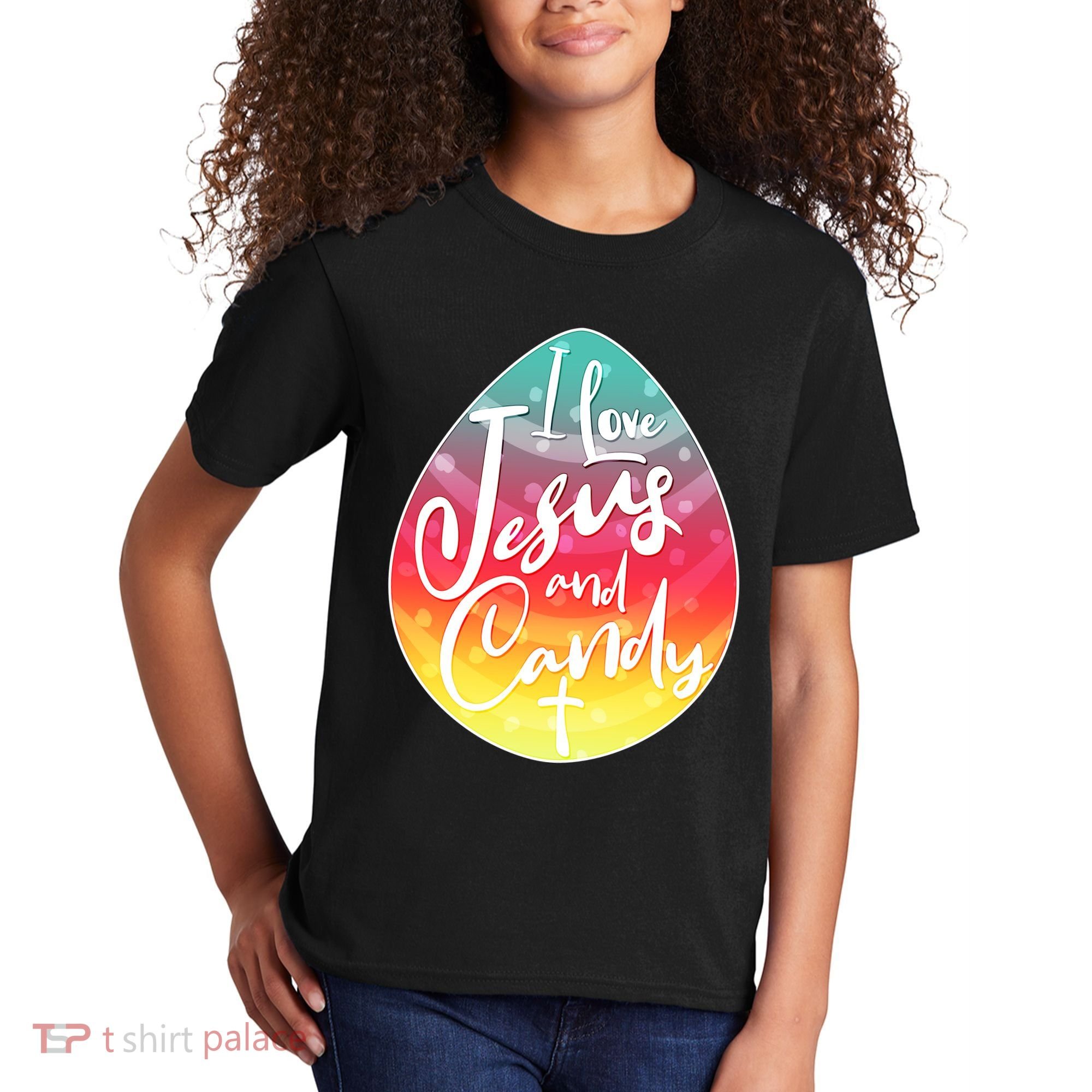 I Love Jesus And Candy Kids T-Shirt