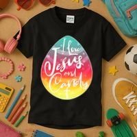 I Love Jesus And Candy Kids T-Shirt thumb 3
