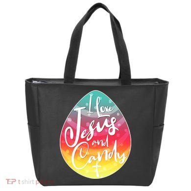 I Love Jesus And Candy Tote Bag