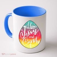 I Love Jesus And Candy Coffee Mug thumb 0