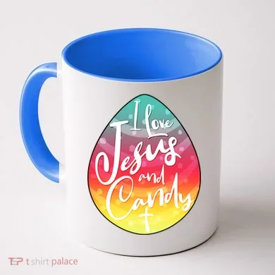 I Love Jesus And Candy Coffee Mug