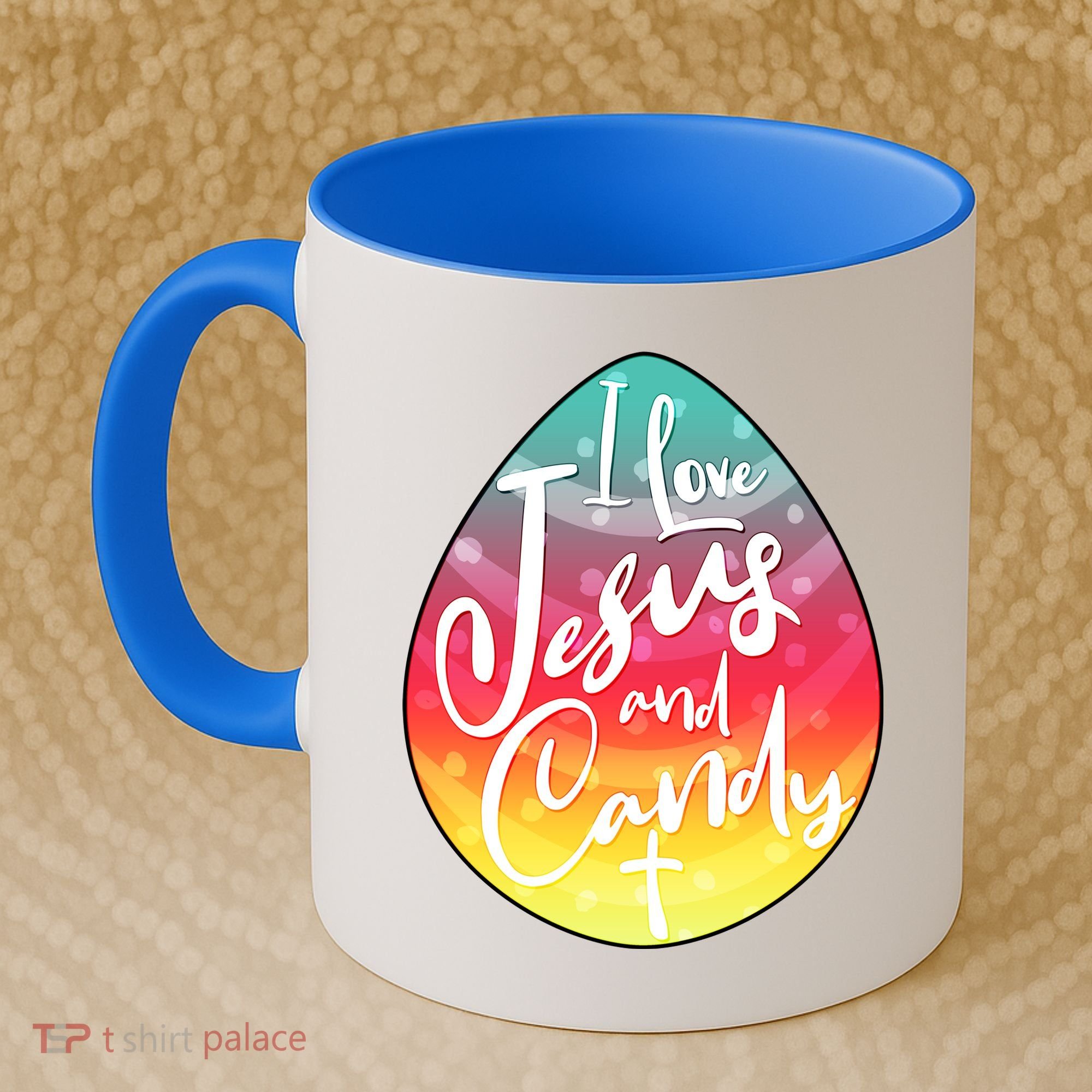 I Love Jesus And Candy Coffee Mug