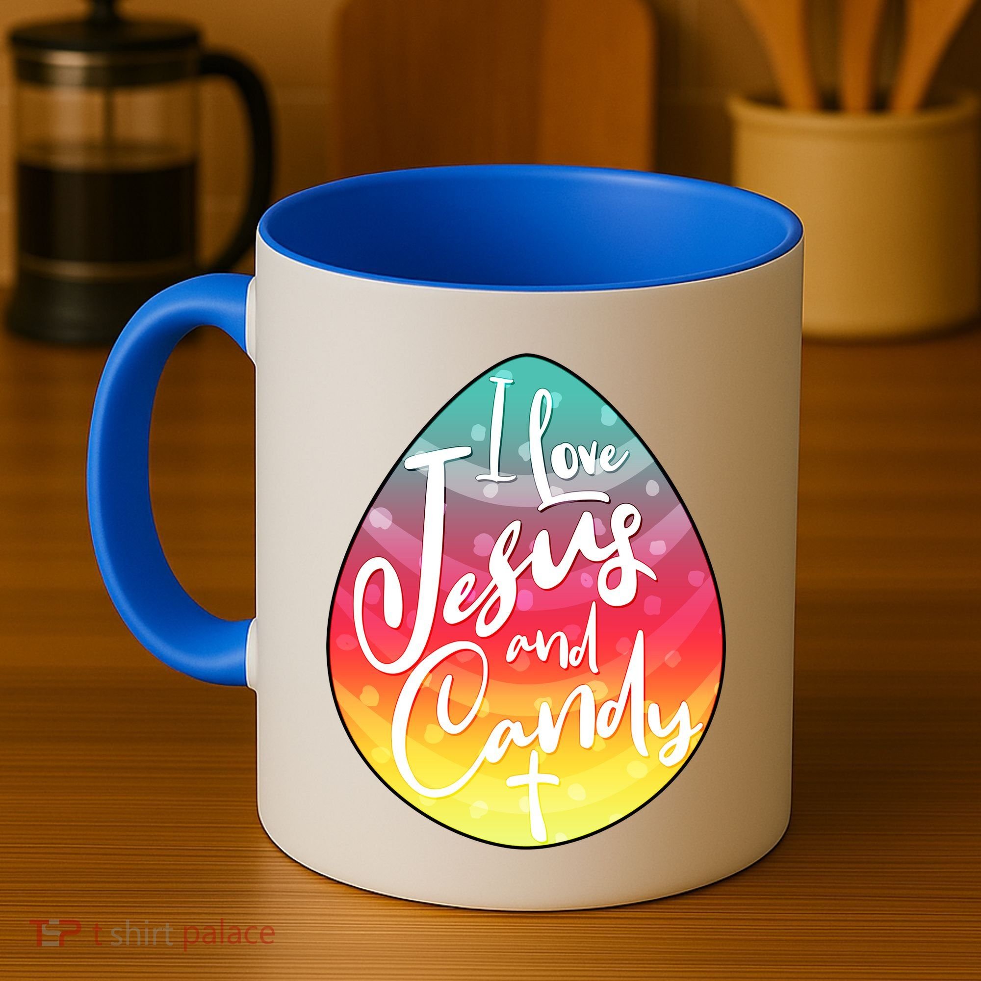 I Love Jesus And Candy Coffee Mug
