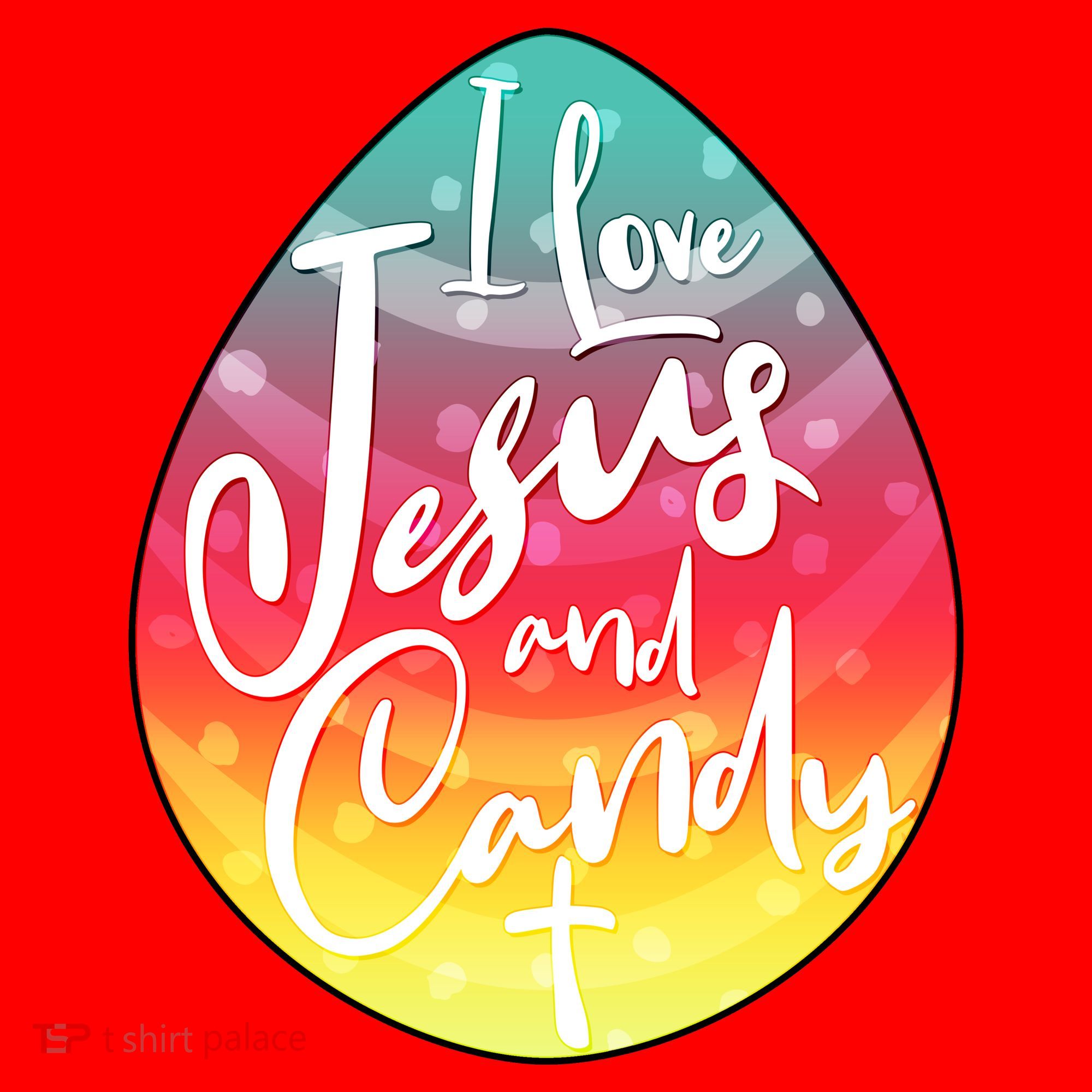 I Love Jesus And Candy Santa Hat