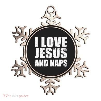 I Love Jesus And Naps Ornament