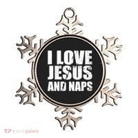 I Love Jesus And Naps Ornament thumb 0