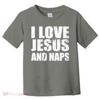 I Love Jesus And Naps Toddler T-Shirt thumb 0