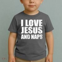 I Love Jesus And Naps Toddler T-Shirt thumb 2