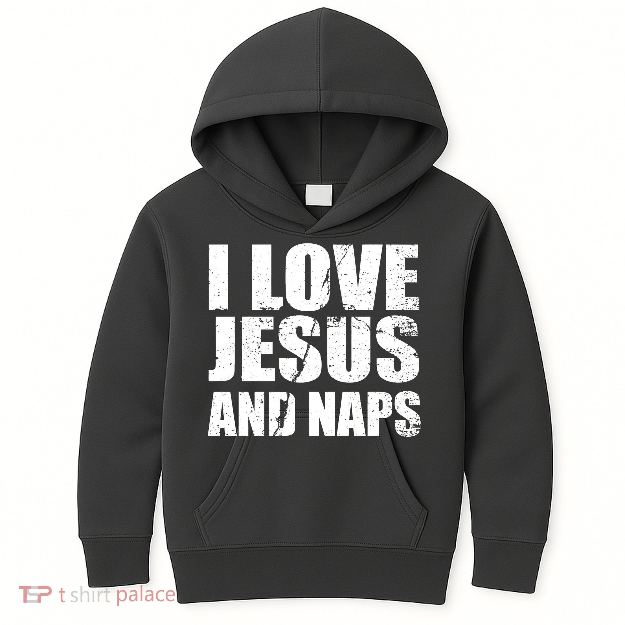 I Love Jesus And Naps Kids Hoodie