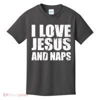 I Love Jesus And Naps Kids T-Shirt thumb 0