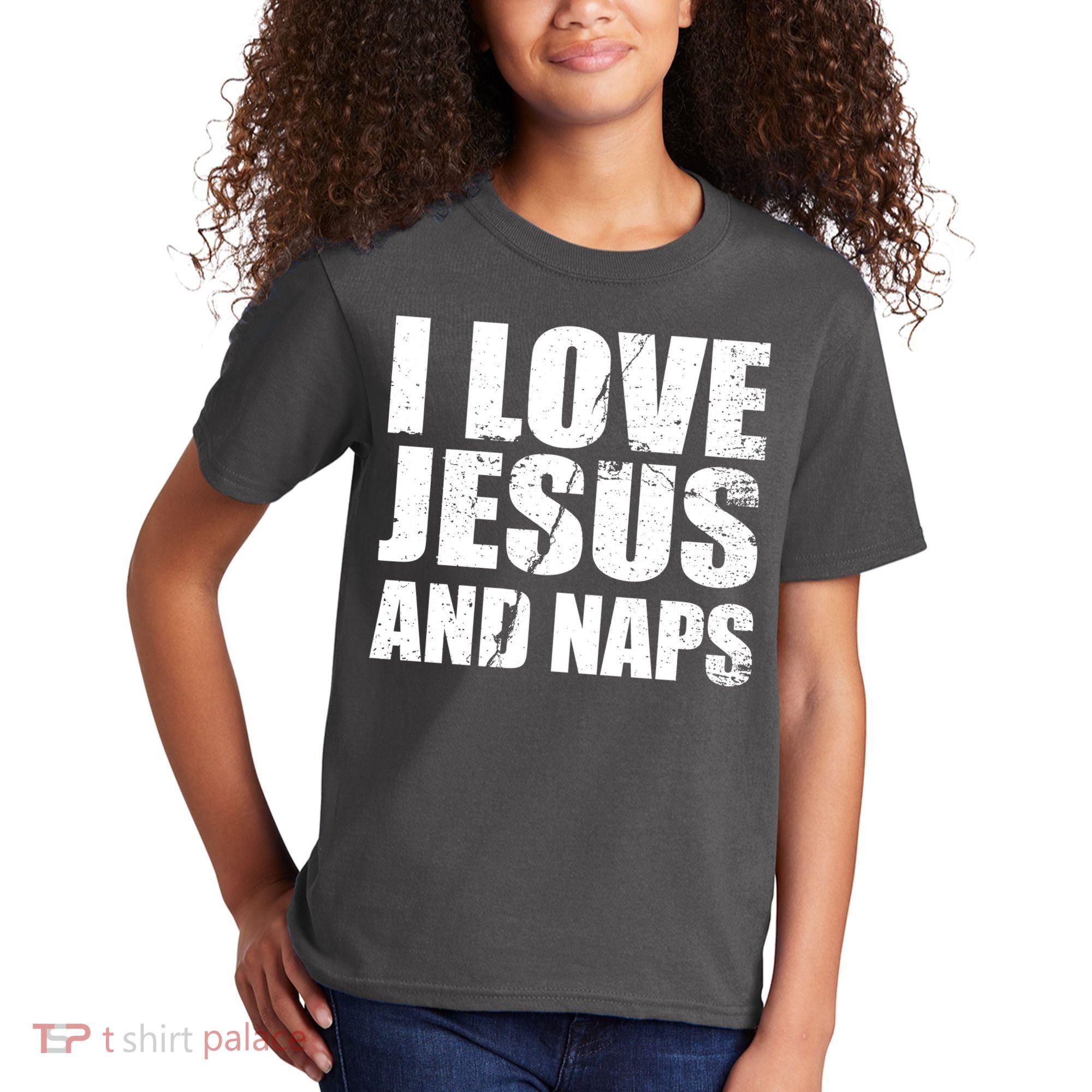 I Love Jesus And Naps Kids T-Shirt