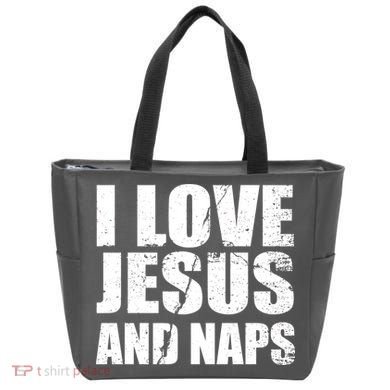 I Love Jesus And Naps Tote Bag