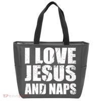 I Love Jesus And Naps Tote Bag thumb 0