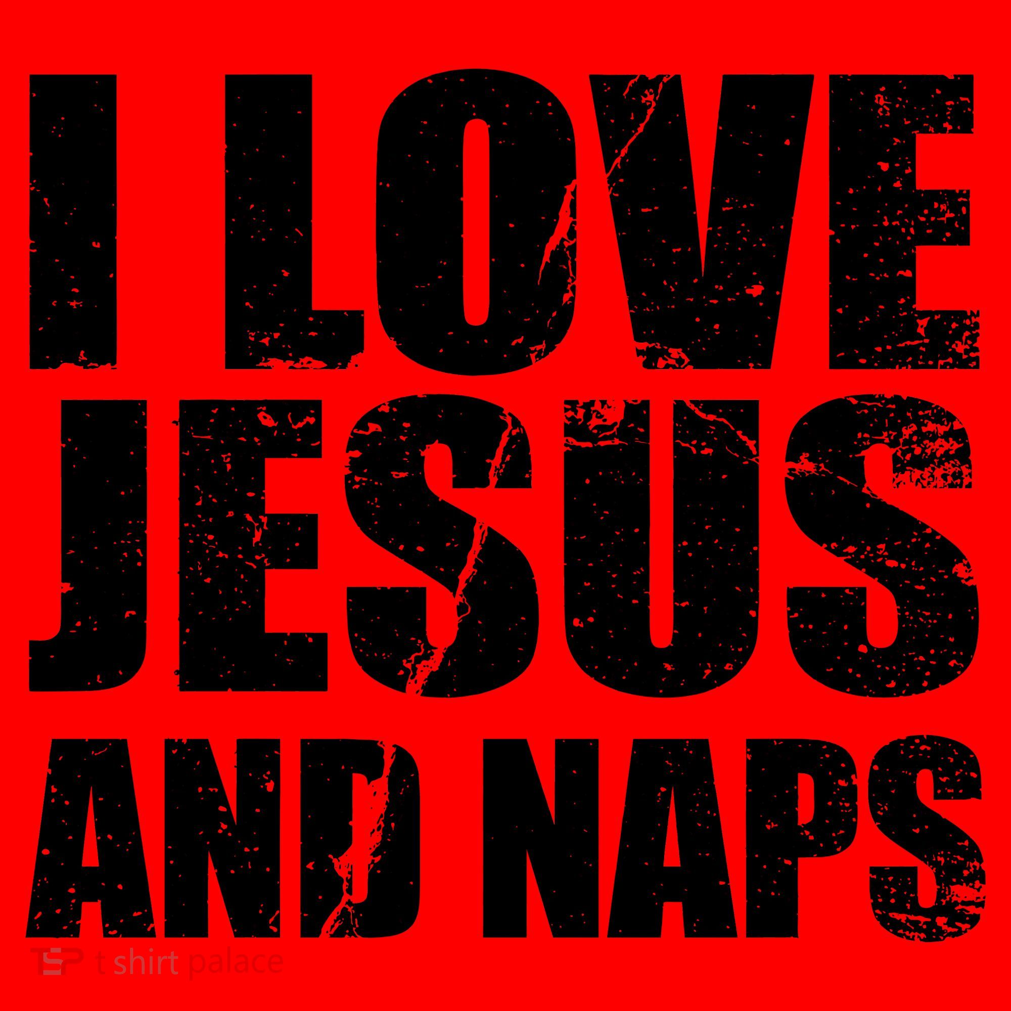I Love Jesus And Naps Santa Hat