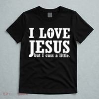 I Love Jesus But I Cuss A Little T-Shirt thumb 5