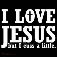I Love Jesus But I Cuss A Little Women's Hoodie thumb 2
