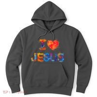 I Love Jesus Paint Splatter Hoodie thumb 0