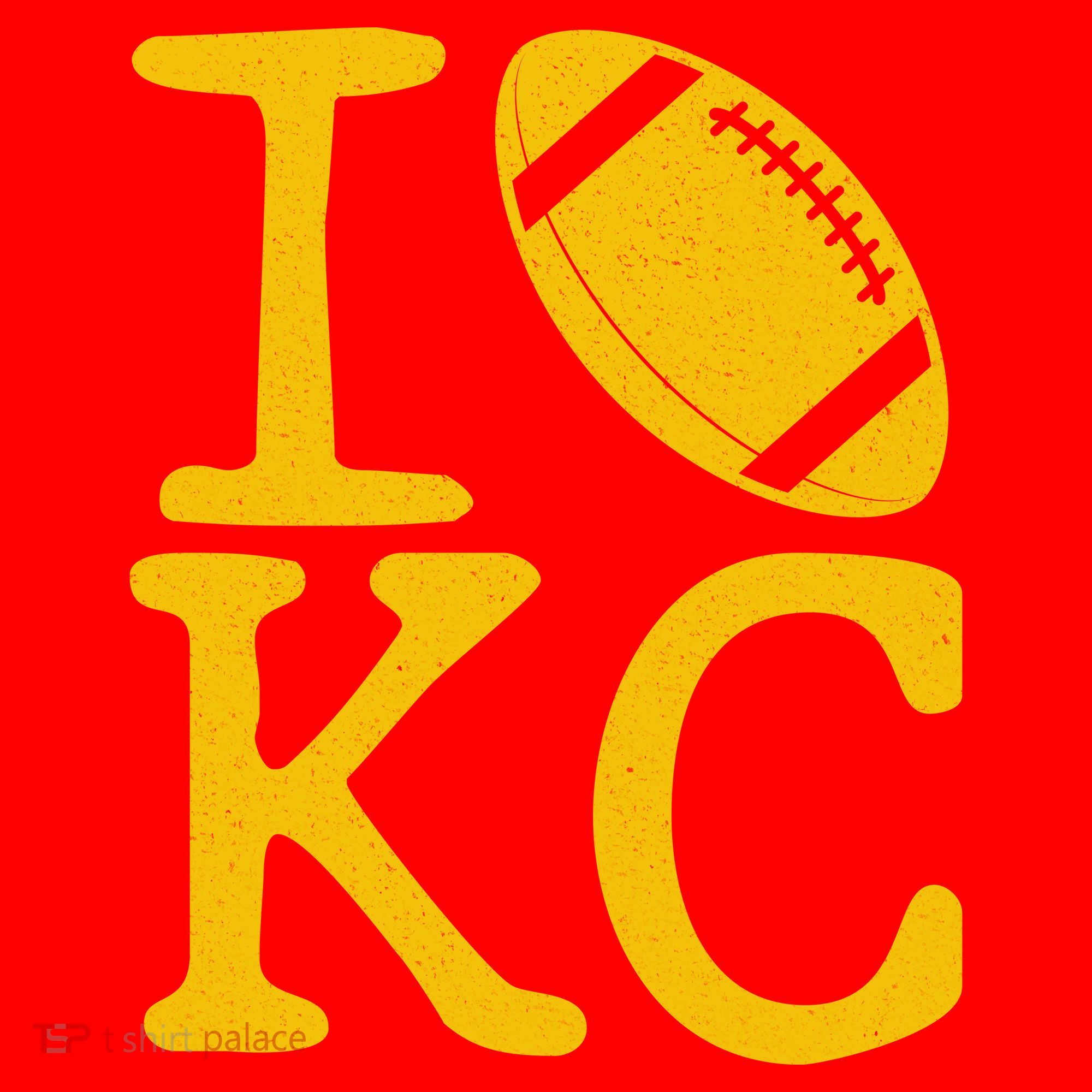 I Love Kansas City Football Fan Sweatshirt