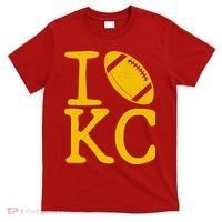 I Love Kansas City Football Fan T-Shirt thumb 0