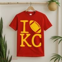 I Love Kansas City Football Fan T-Shirt thumb 2