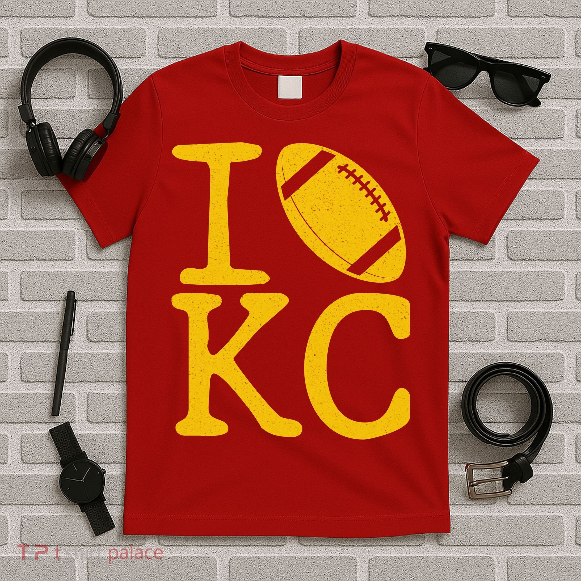 I Love Kansas City Football Fan T-Shirt