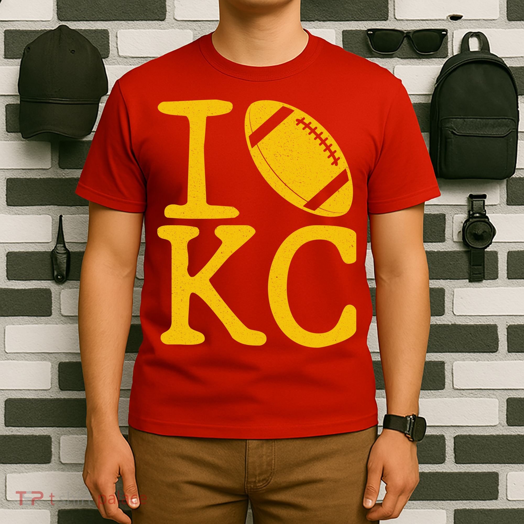 I Love Kansas City Football Fan T-Shirt