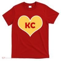 I Love Kansas City KC Football Heart T-Shirt thumb 0