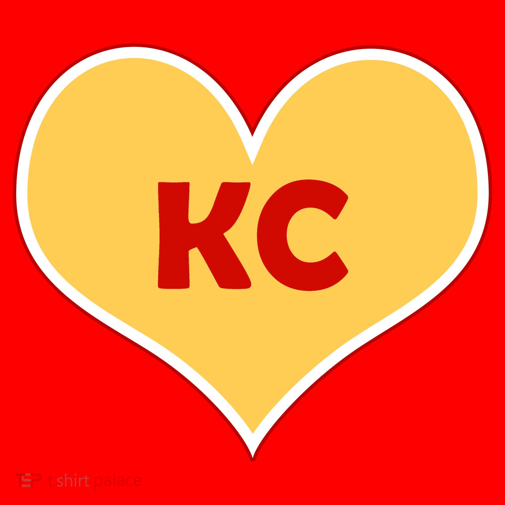 I Love Kansas City KC Football Heart T-Shirt