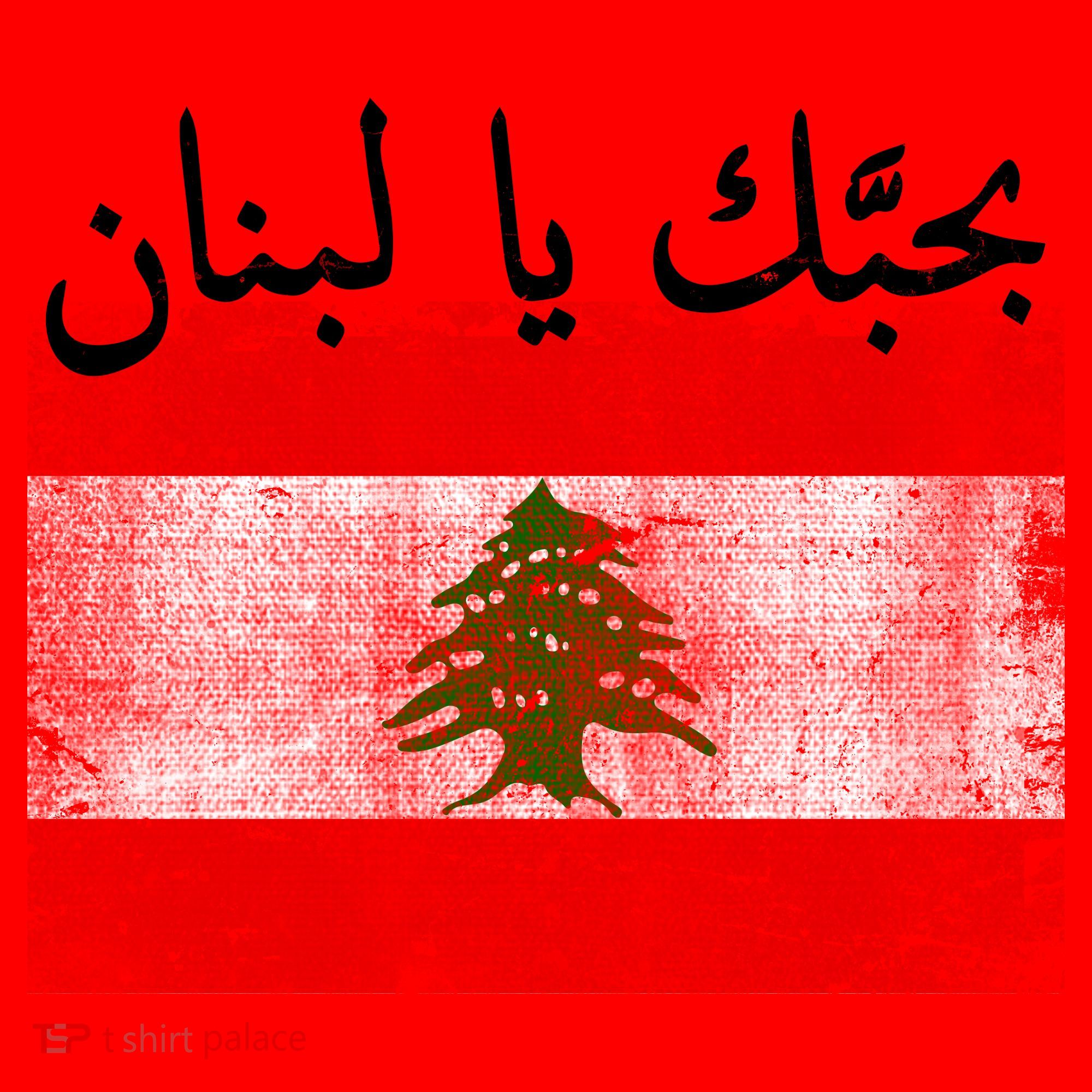 I Love Lebanon Distressed Flag Support Santa Hat