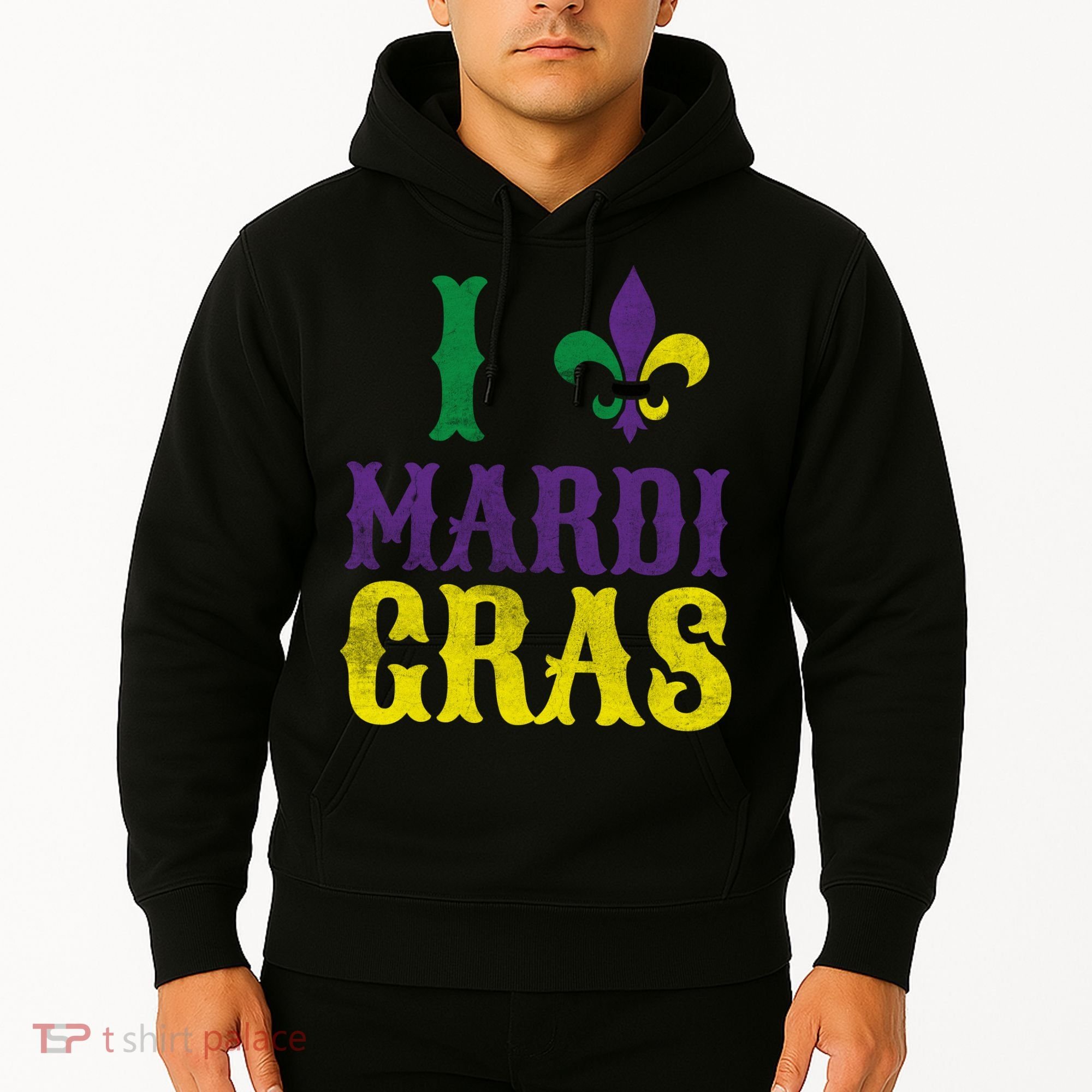 I Love Mardi Gras Hoodie