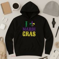 I Love Mardi Gras Hoodie thumb 3