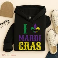I Love Mardi Gras Hoodie thumb 4
