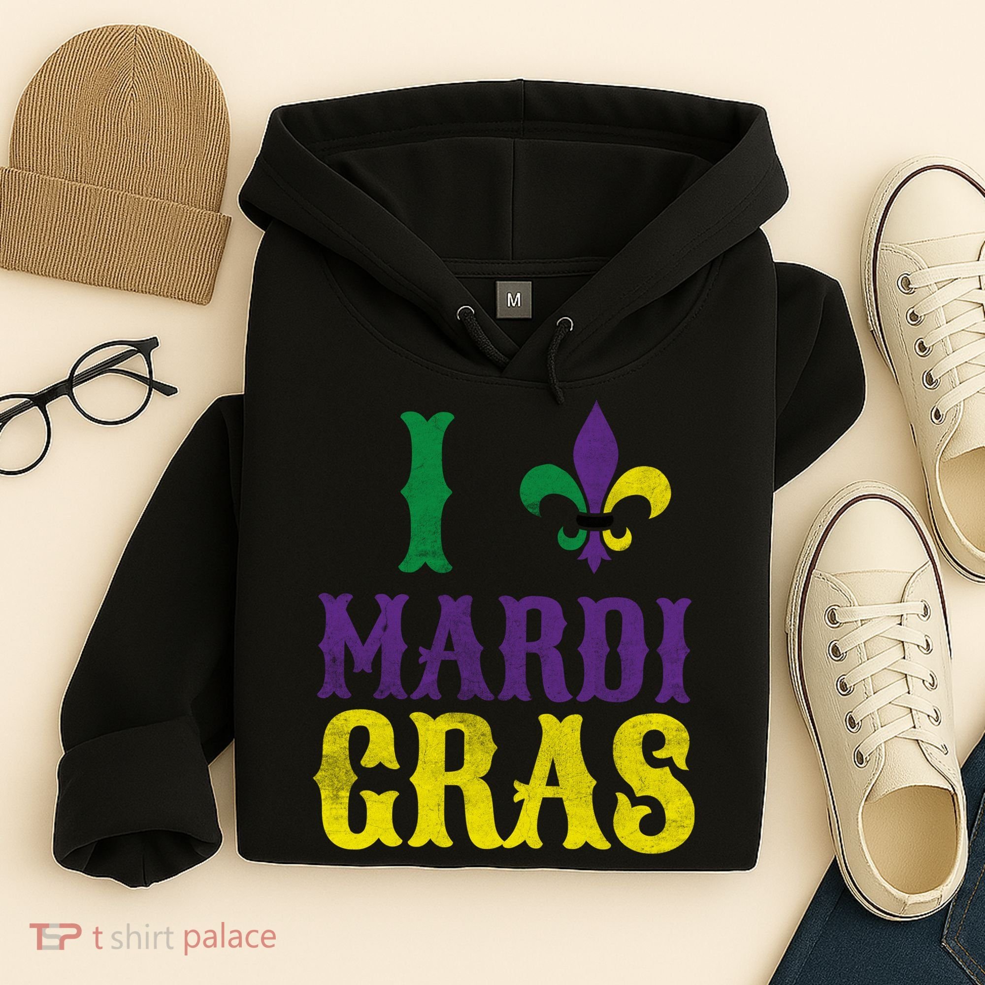 I Love Mardi Gras Hoodie