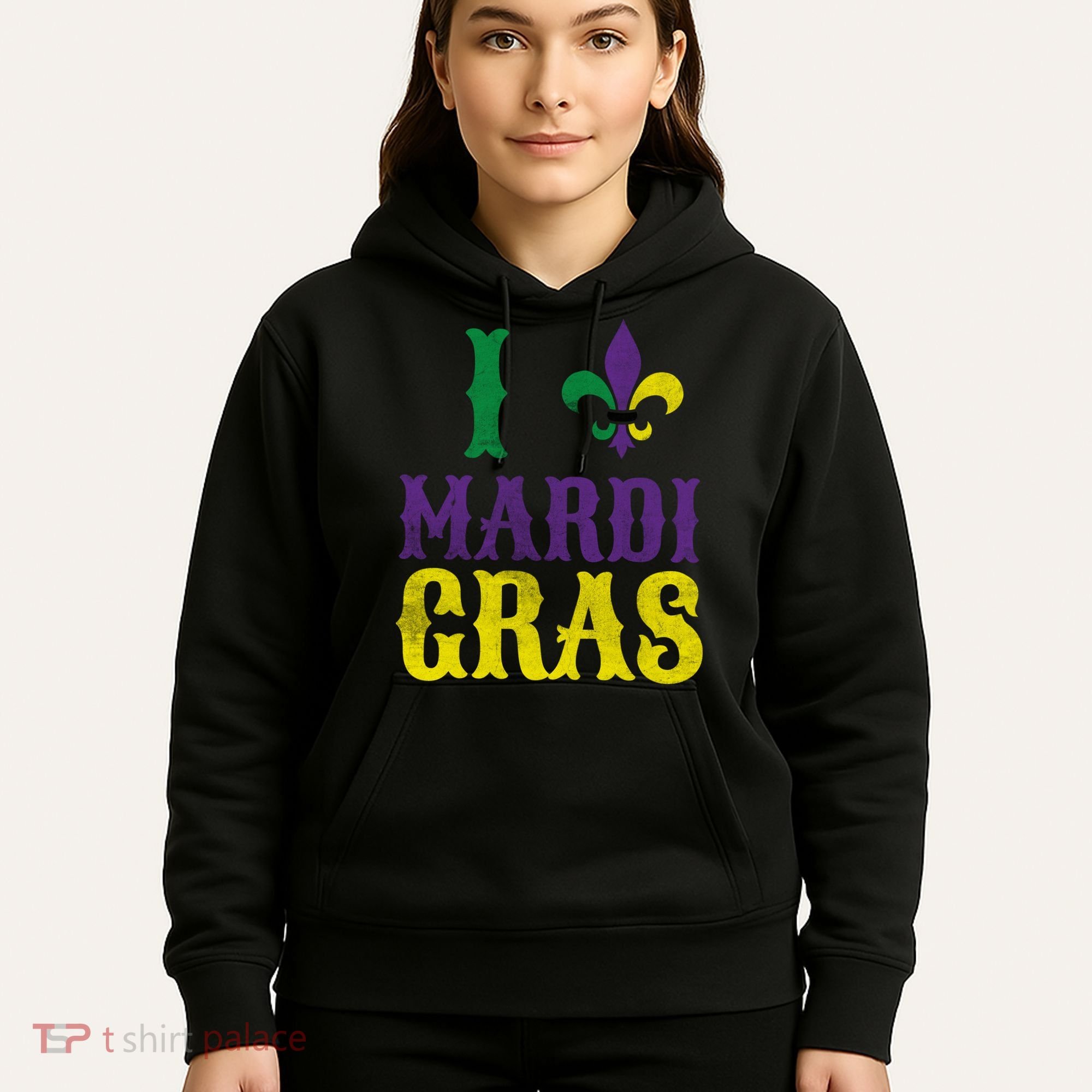 I Love Mardi Gras Hoodie