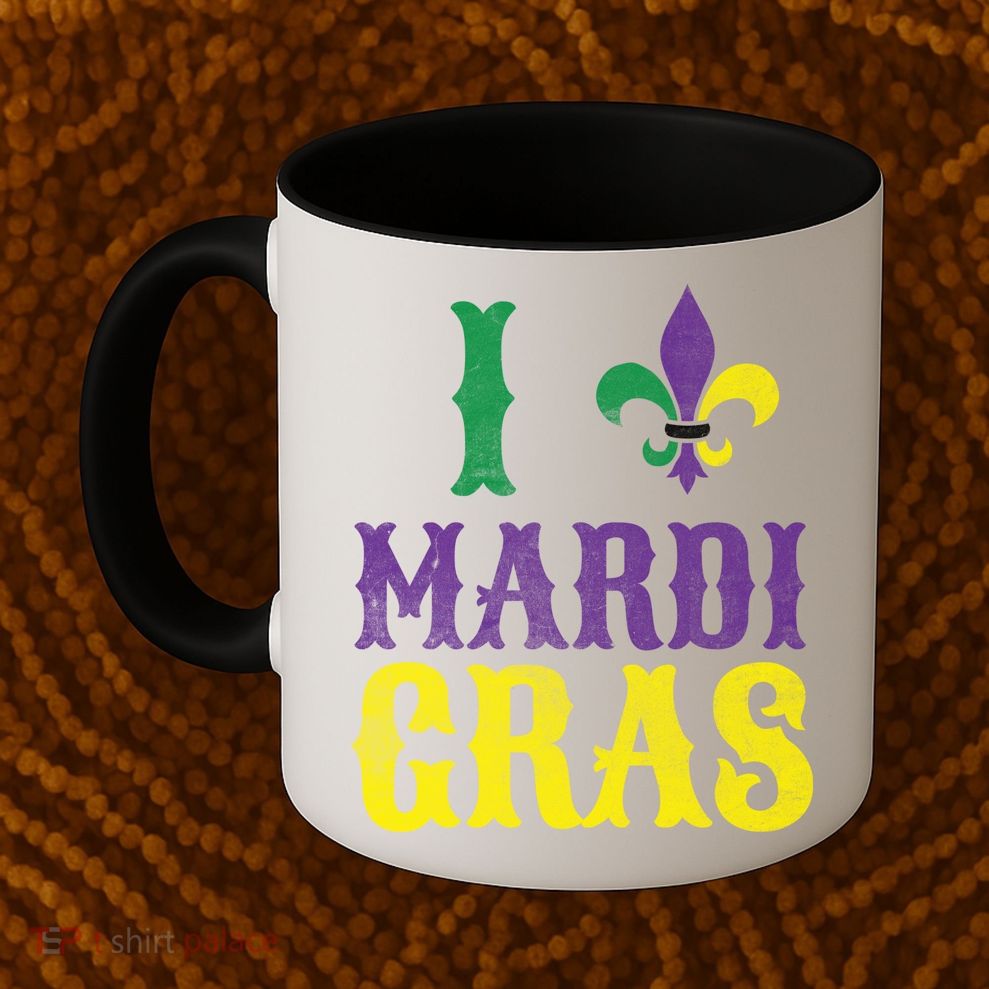 I Love Mardi Gras Coffee Mug