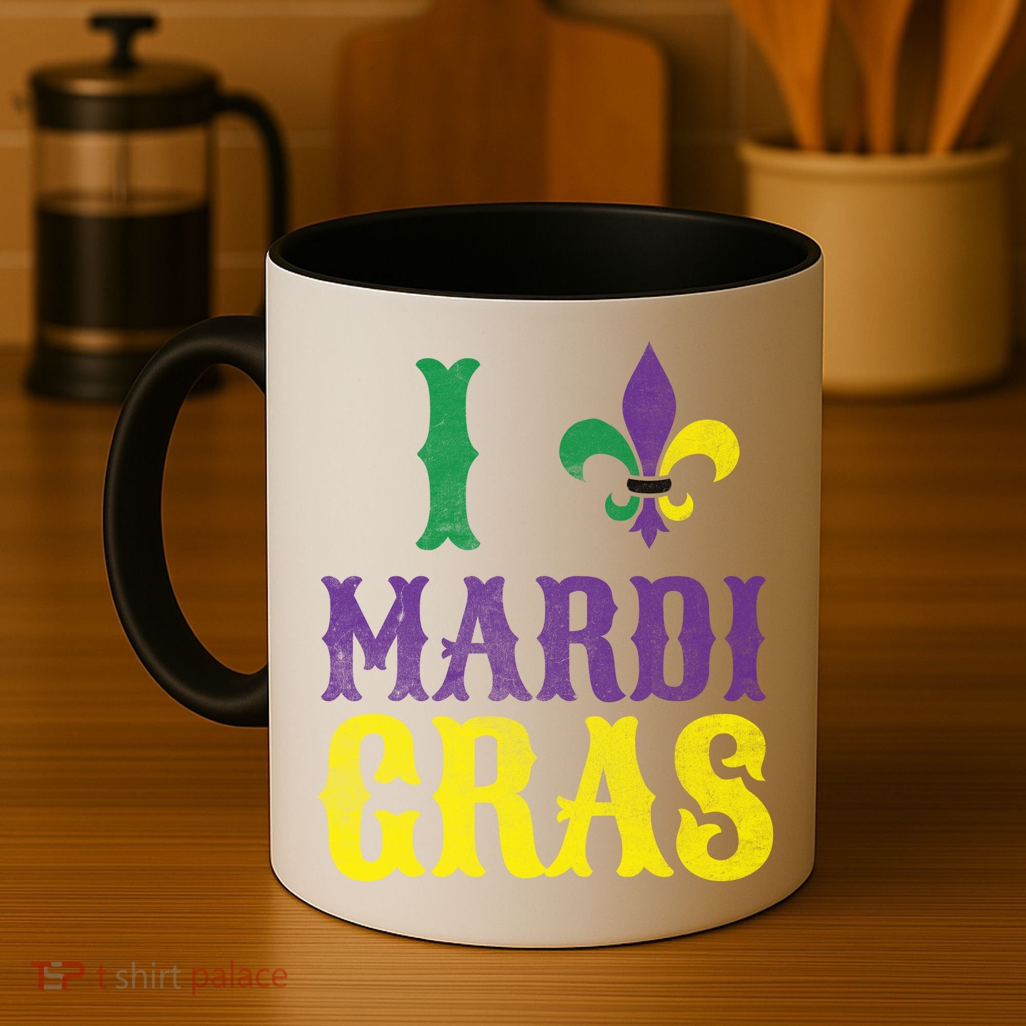 I Love Mardi Gras Coffee Mug