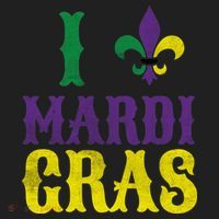 I Love Mardi Gras Beanie thumb 2
