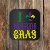 I Love Mardi Gras Coaster thumb 0