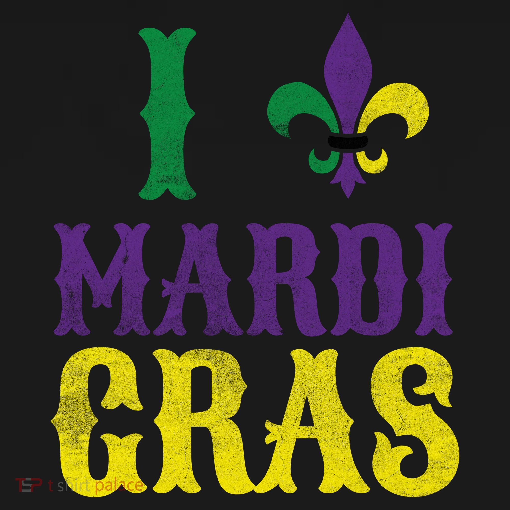 I Love Mardi Gras Pajama Set
