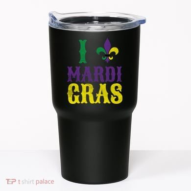 I Love Mardi Gras Tumbler