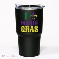 I Love Mardi Gras Tumbler thumb 0