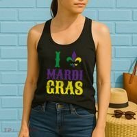 I Love Mardi Gras Women's Tank Top thumb 2