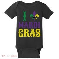 I Love Mardi Gras Baby Bodysuit thumb 0