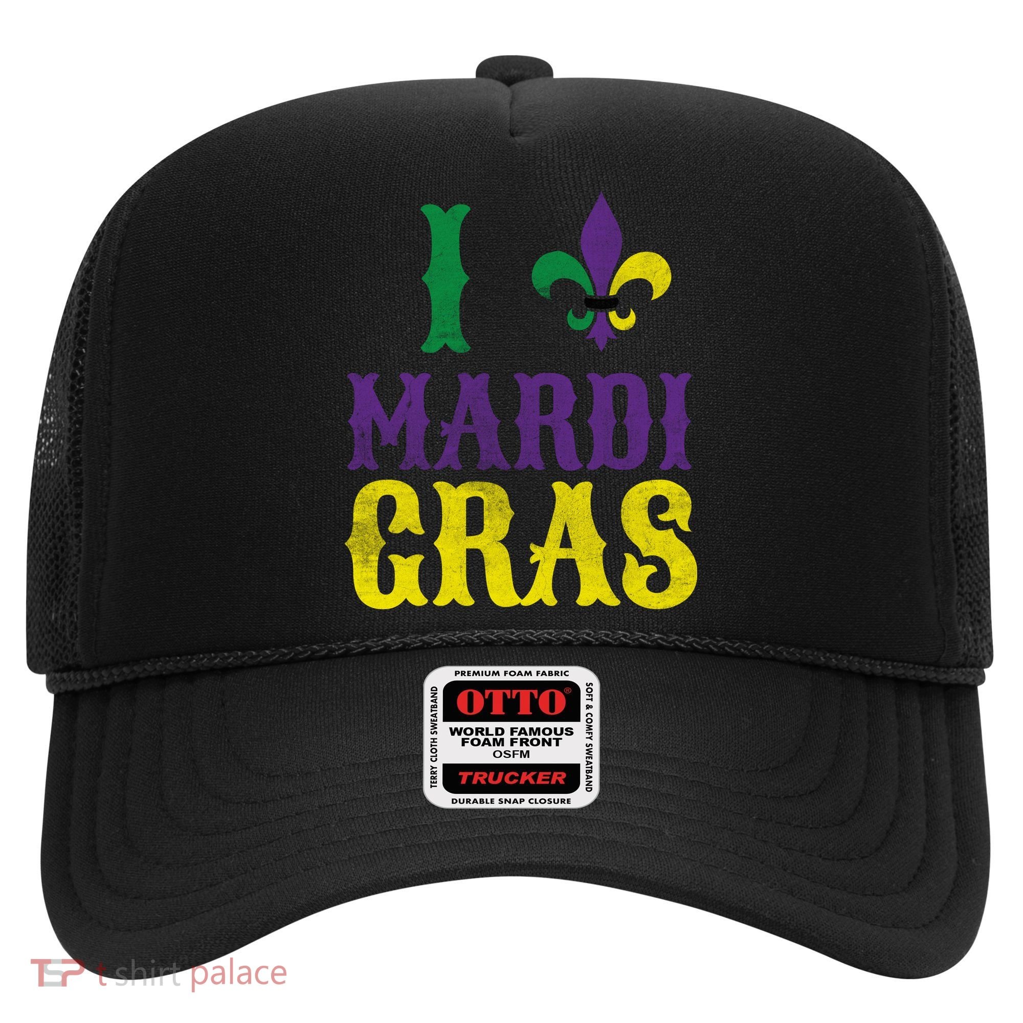 I Love Mardi Gras Hat