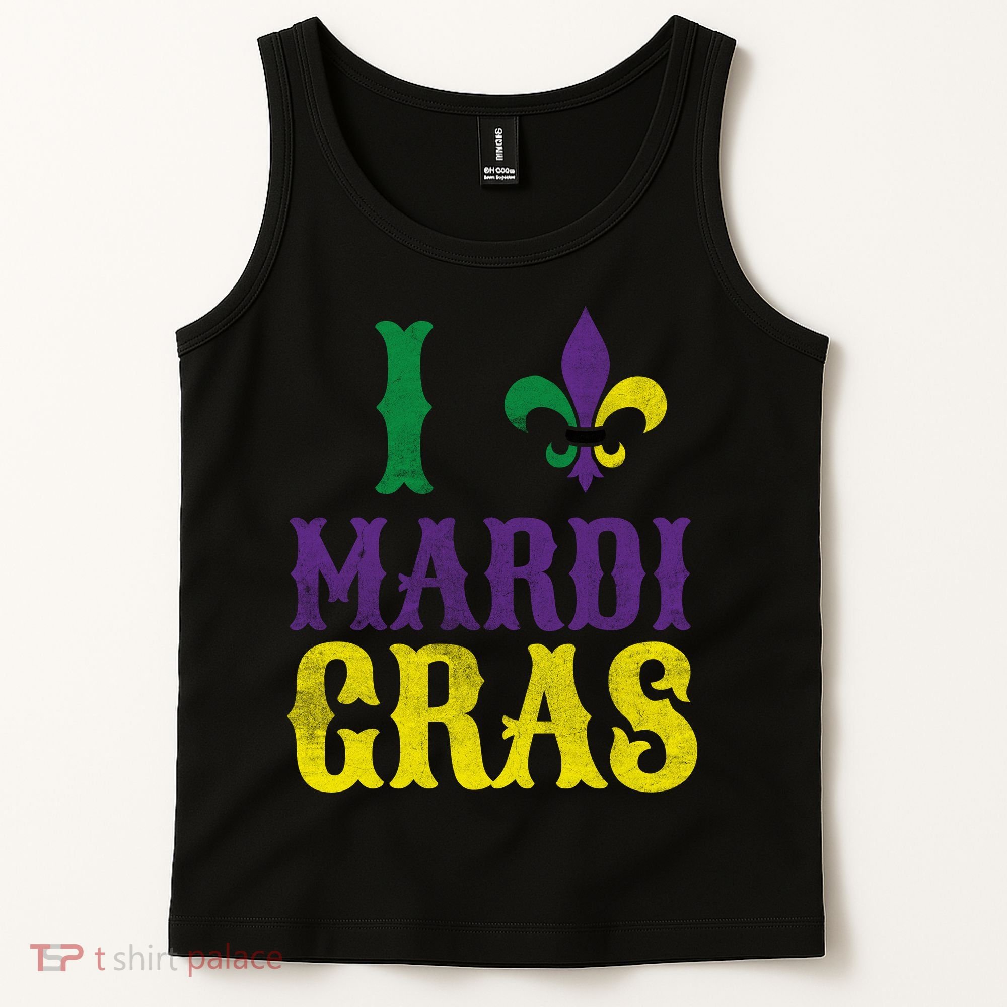 I Love Mardi Gras Tank Top